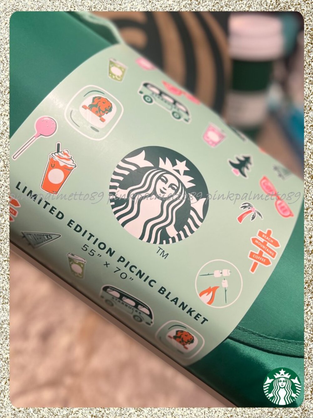 ✨💚 NWT 2026 Starbucks Road Trip Picnic Blanket Limited Edition